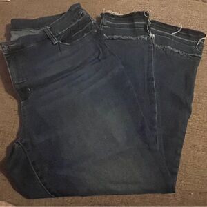 a.n.a Dark Indigo Skinny Ankle Jeans